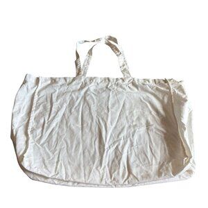 GUCCI Cotton Lightweight Tote Bag Xlarge White